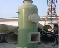 玻璃鋼脫硫塔現場圖